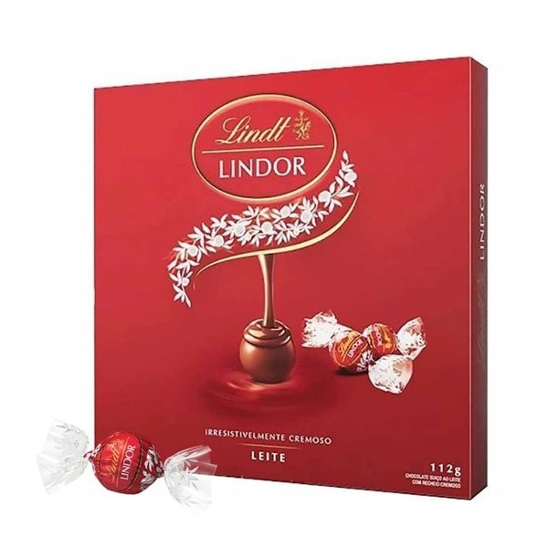 Bombom de Chocolate Suiço Lindt Lindor 112g