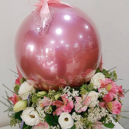 Box Flowers Balloon