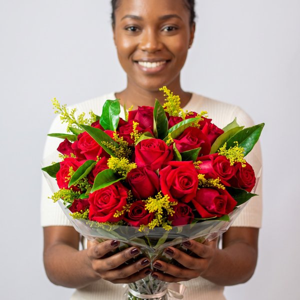 Buquê de Rosas Vermelhas com 22 Botões