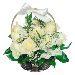 Imagem de Arranjos de Rosas Brancas