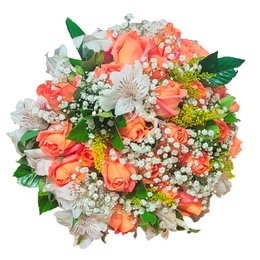 Imagem de Buquê Cor Quente com Astromélias