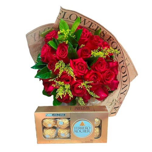 Buquê 22 Botões com Ferrero Rocher Buquê 22 Botões com Ferrero Rocher
