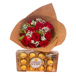 Imagem de Buquê 12 Botões com Ferrero