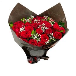 Imagem de Ramalhete com Vinte Rosas Vermelhas