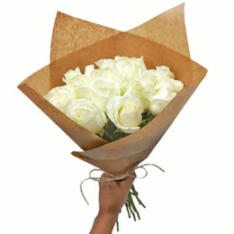 Imagem de Buquê de 20 Rosas Brancas