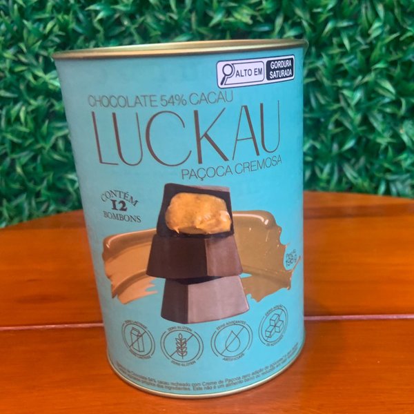 Bombons Belga Recheados de Paçoca Cremosa Luckau 198g