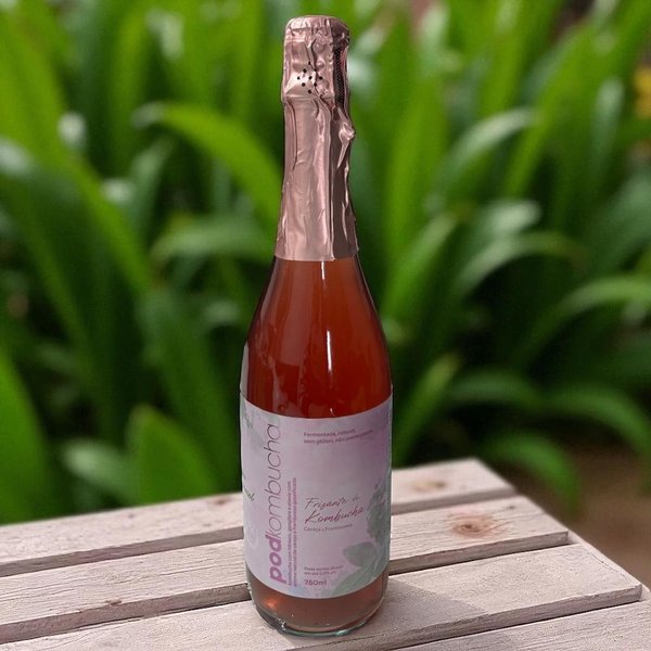 Espumante de Kombucha Pod 750ml Sem Álcool 