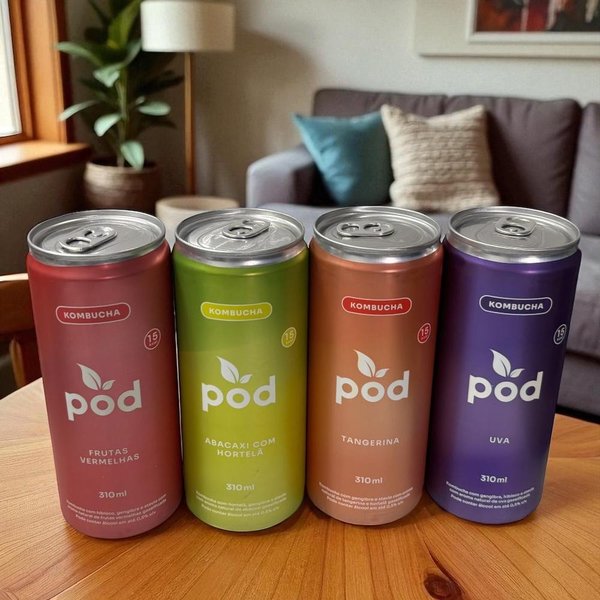 Kombucha Pod 310ml Probiótico Natural Saudável