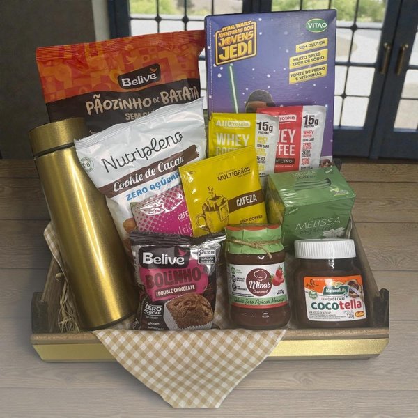 Cesta Café da Manhã Saudável com Cocotella