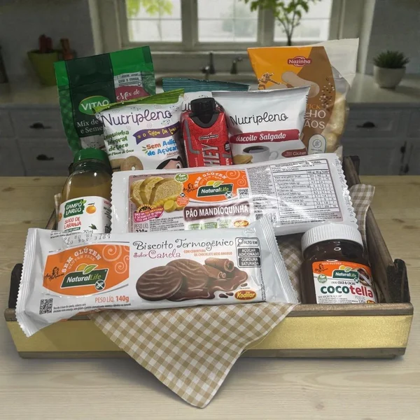 Cesta Café Manhã Saudável com Cocotella2