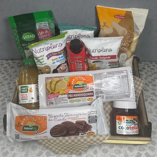 Cesta Café Manhã Saudável com Cocotella2