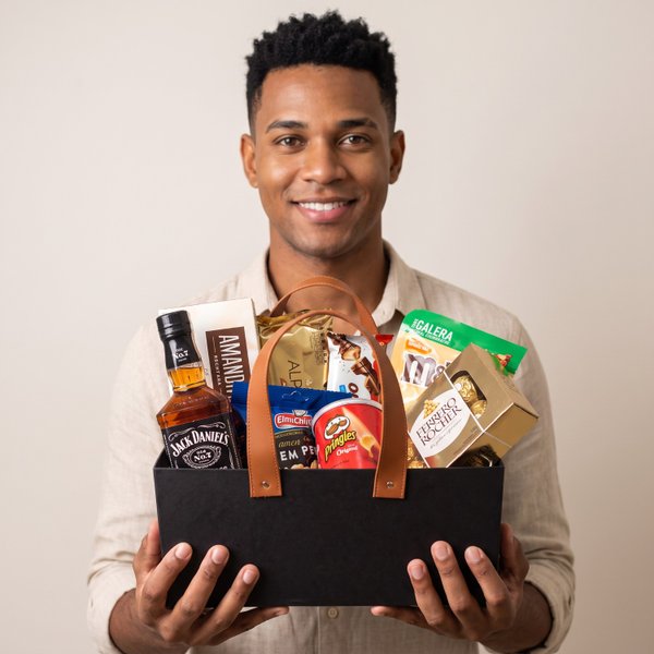 Cesta Whisky Box Preta