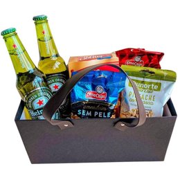Imagem de Cesta Cerveja Heineken e Petiscos