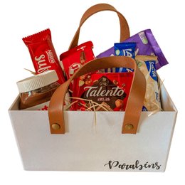 Imagem de Cesta de Chocolate Cartonada Parabéns 