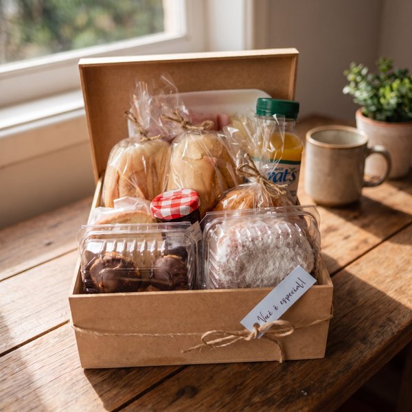 Cesta de Café da Manhã com Doces e Salgados