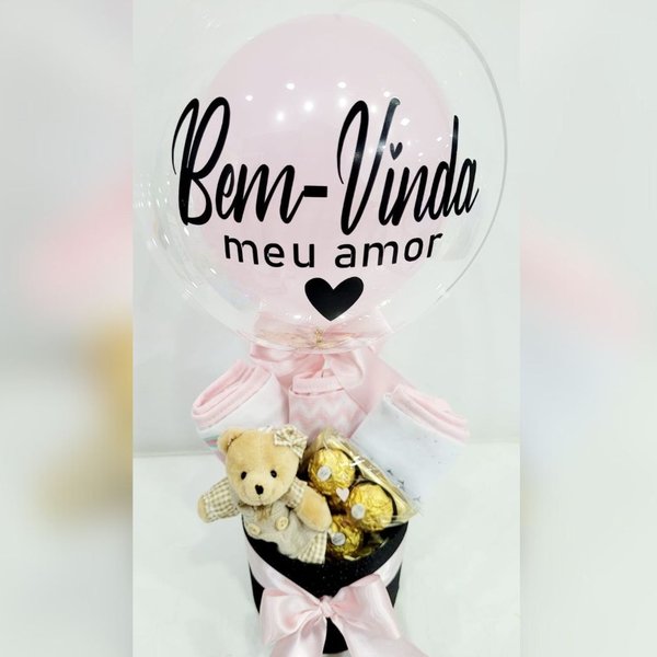 Cesta Cute Baby Rosé