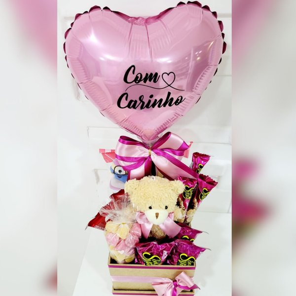 Cesta De Chocolates Candy Pink 