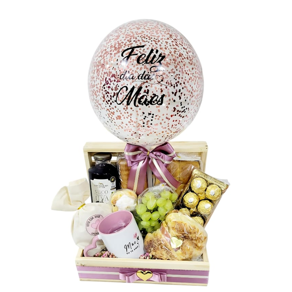 Cesta Baú Feliz dia das Mães Premium