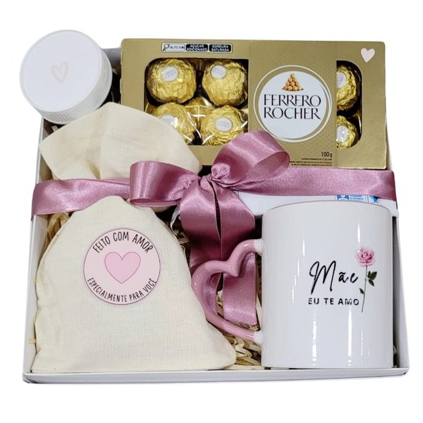 Cesta Box Mãe Eu Te Amo 