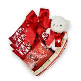 Imagem de Cesta Love Premium Com Lindt E KitKat