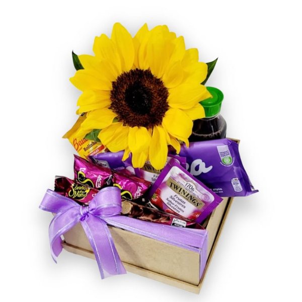 Cesta Com Chocolates Carinho Lavanda 