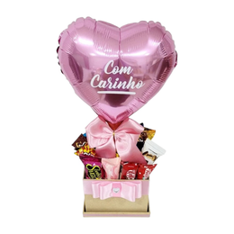 Imagem de Cesta De Chocolates Sortidos Afeto Rosa 