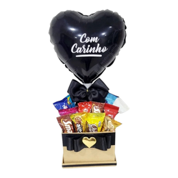 Imagem de Cesta De Bombons Sortidos Afeto Black & Dourado 