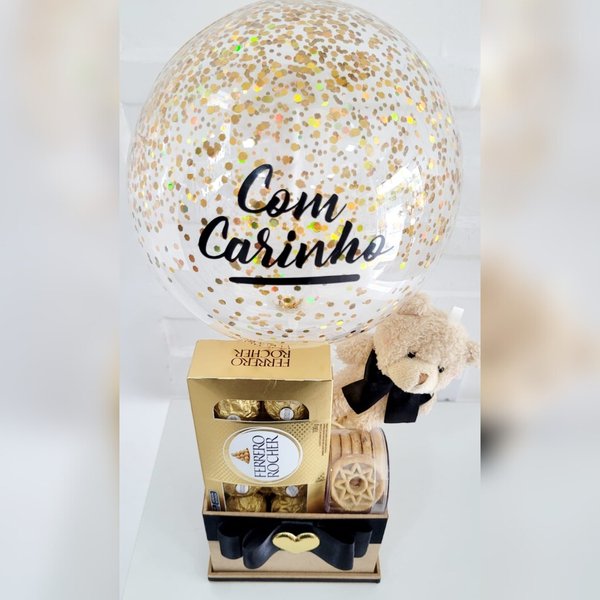 Cesta Carinho Premium Com Ferrero Rocher 