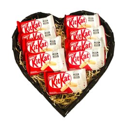 Imagem de Coração KitKat Branco