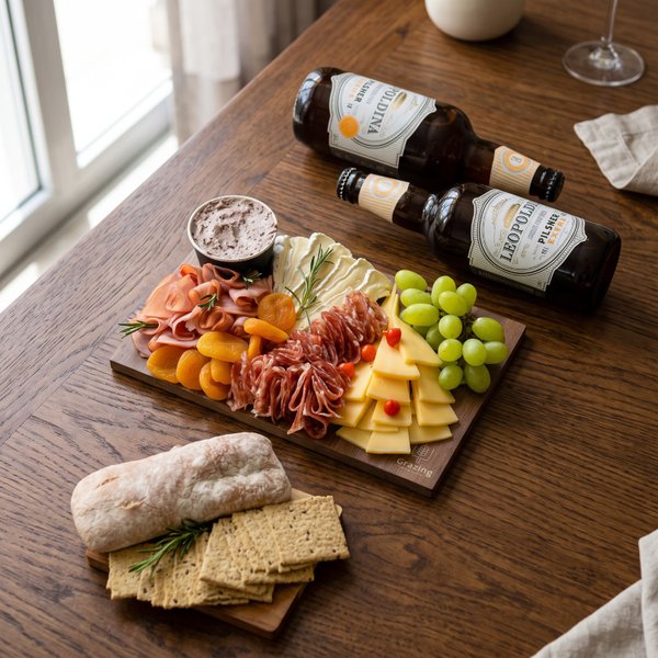 Tábua de frios com kit cerveja para 4 - Grazing