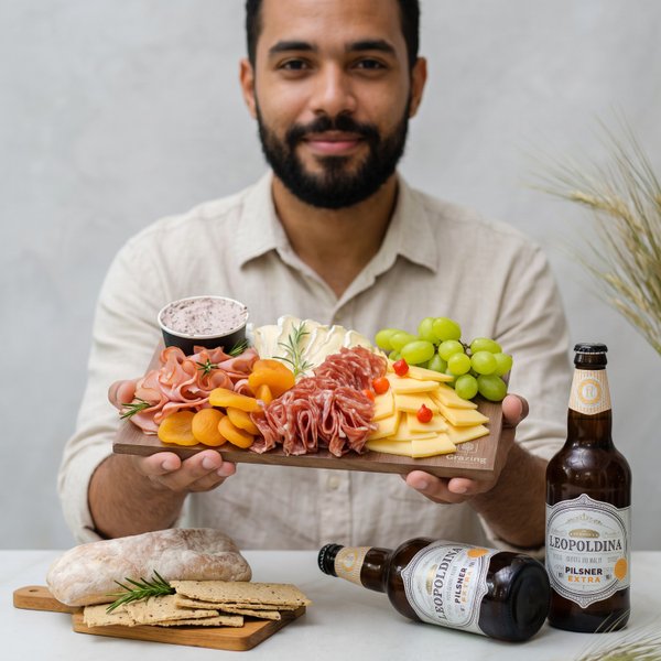 Tábua de frios com kit cerveja para 4 - Grazing