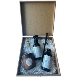 Imagem de Kit Difusor, Home e Vela Âmbar, Alecrim & Capim Limão