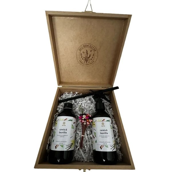 Kit Home Spray & Difusor de Ambiente Canela & Vanill