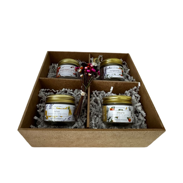 Kit 4 Velas Aromáticas 