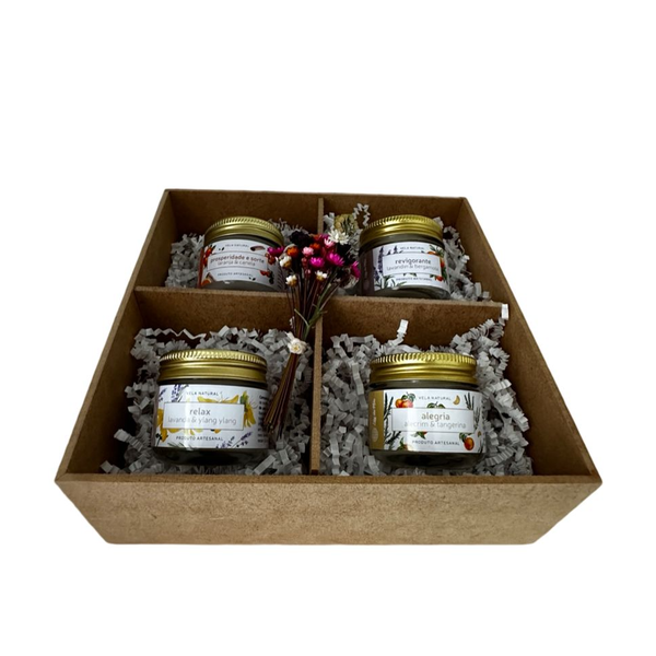 Kit 4 Velas Aromáticas 