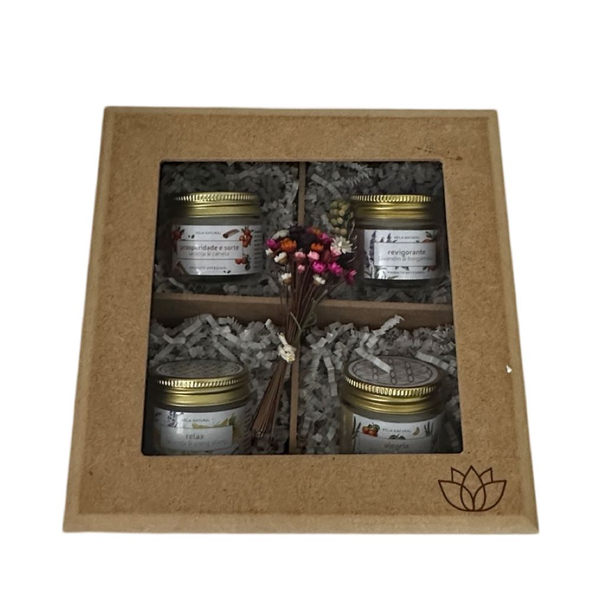 Kit 4 Velas Aromáticas 
