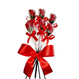 Imagem de Buque de Rosas de Chocolate - 06 Rosas