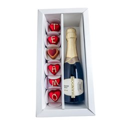 Imagem de Caixa Baby Chandon com Corações Trufados
