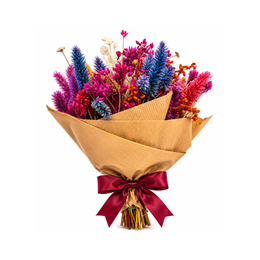 Imagem de Delicado Presente Buquê de Flores Secas