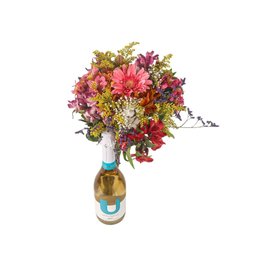 Imagem de Buquê de Flores com Espumante