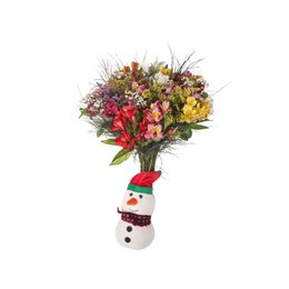 Imagem de Buquê de Flores Natal com Pelúcia
