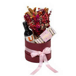 Imagem de Kit Mãe Vinho e Bolachas e Flores Secas