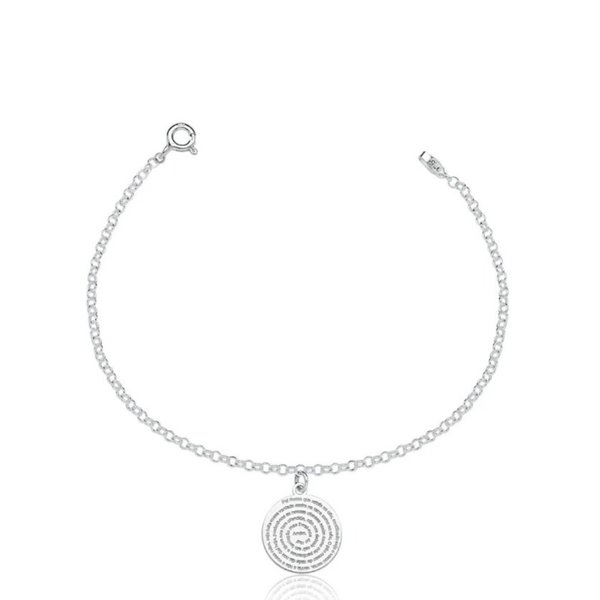 Pulseira de Prata Pai Nosso 16 MM