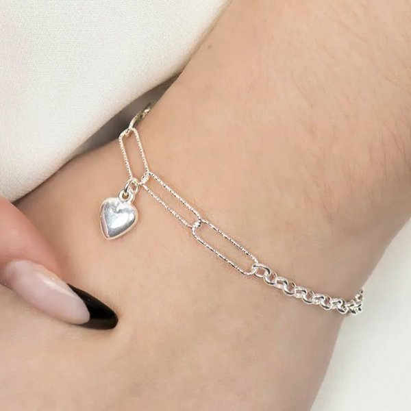 Pulseira Prata 925 Legítima Elo Português e Cartier 20