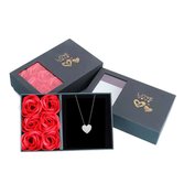 Presente Especial: Colar Prata 925 Coração Cravejado