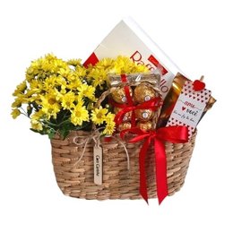 Imagem de Cesta Sacola Lumiar com Mix de Chocolates