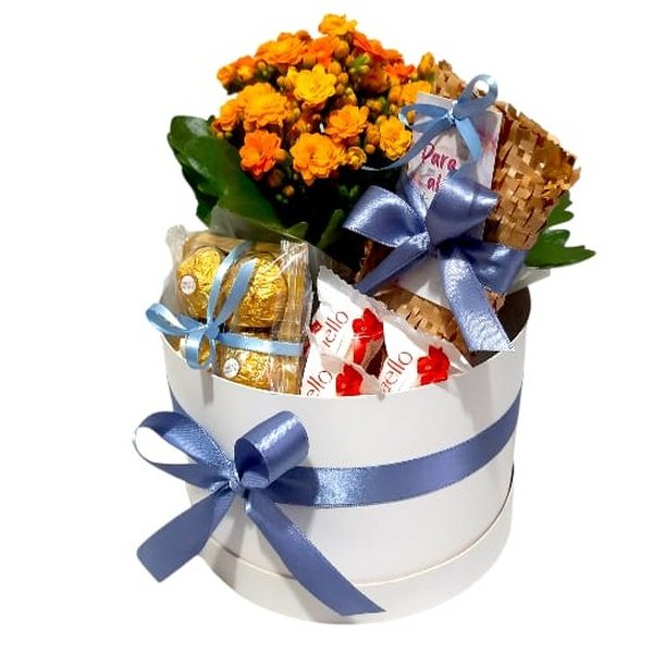 Cesta Box Ilumi com Chocolates