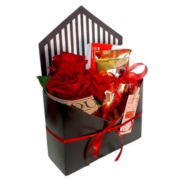 Cesta Chocolates e Mimos Elegance