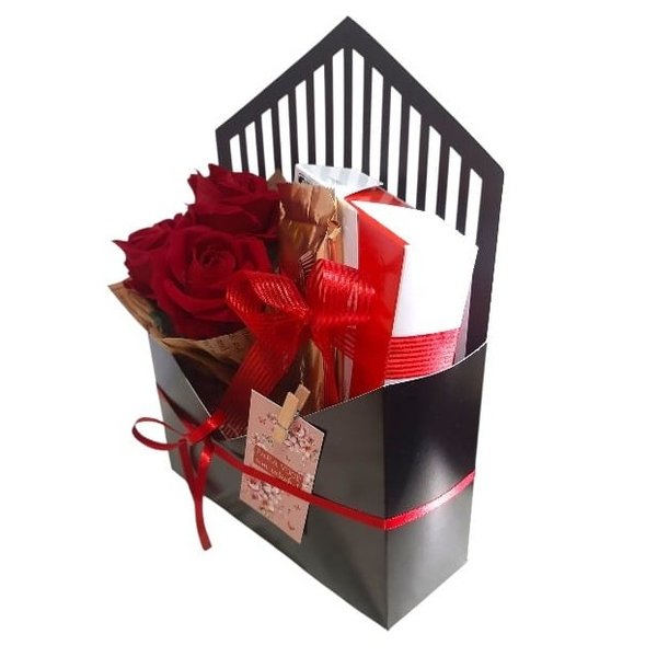 Cesta Chocolates e Mimos Elegance