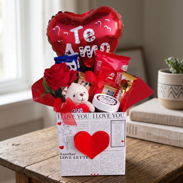 Cesta Love Journal Mix Chocolates